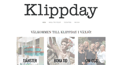 Desktop Screenshot of klippday.se